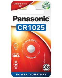 CR1025  Panasonic Lithium Knopfzelle