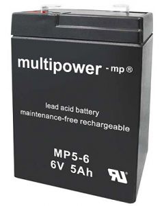 MP5-6 Multipower Blei AGM Akku 6,0V/5,0Ah