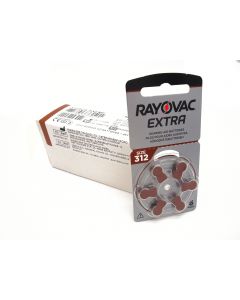 H312 Rayovac 10x 6er Blister Extra Advanced Zink-Air-Extra 180mAh PR41, HA312, H312, V312