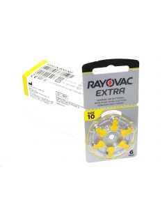 H10 Rayovac 10 x 6er Blister Extra Advanced Zinc-Air ZA10 105mAh PR70, HA10, ZA 10