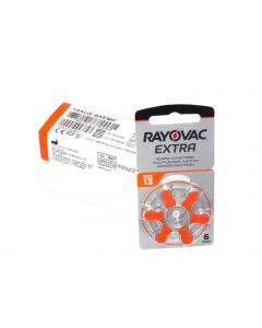 H13 Rayovac 10 x 6er Blister Extra Advanced Zink-Air 310mAh PR48, ZA13, PR754