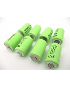 8x Einzelzellen 1,2V Ni-MH für B&B electronic Kransteuerung Akkupack 450